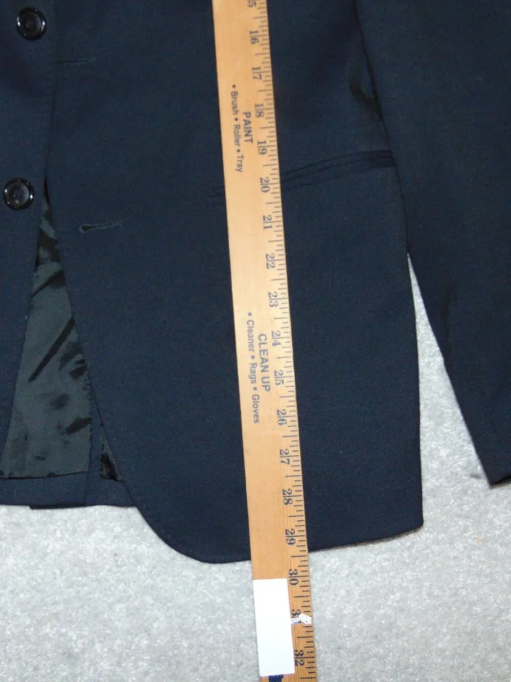 Zara Men's Blazer Suit Jacket Size 40 Black Polyester Two Button